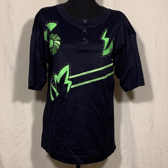 Escada Tops - Green Sun Laurel Top Escada Tops - Green Sun Laurel Top